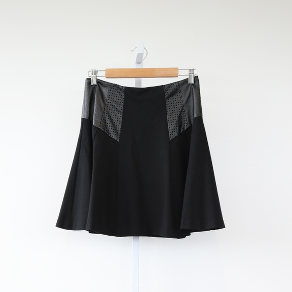 Nanette Lepore Dresses & Skirts - Nanette Lepore Black Pleated Leather Skirt